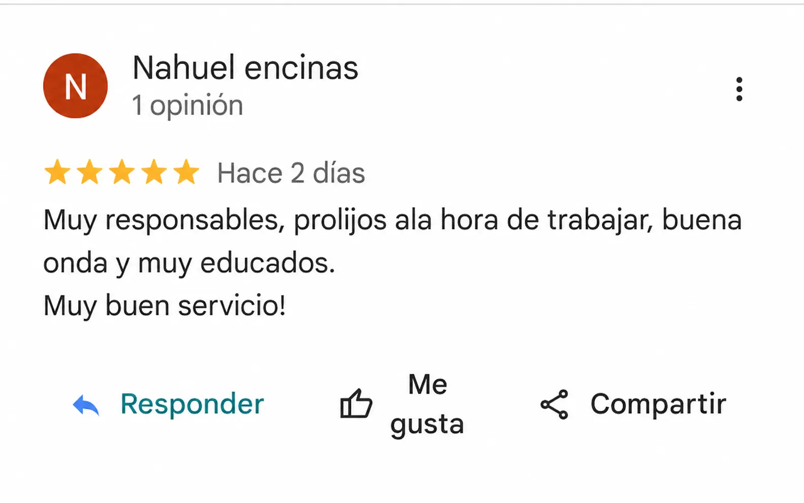 Reseña de Nahuel Encinas – 5 estrellas