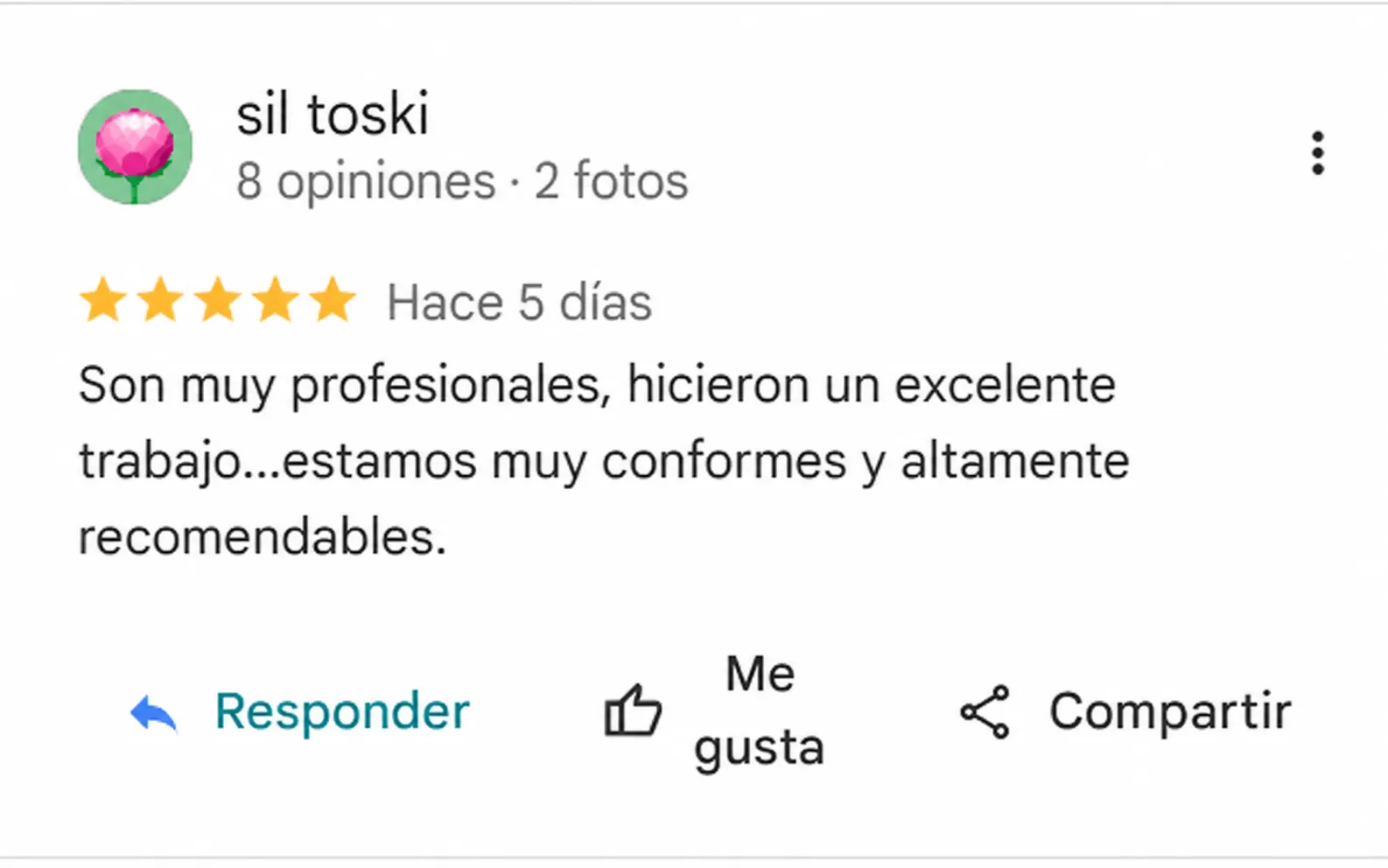 Reseña de Sil Toski – 5 estrellas